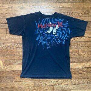 Hurley Men's Black and Navy T-shirt